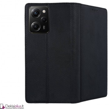 Telone atverčiamas dėklas - juodas (Xiaomi Poco X5 5G/Redmi Note 12 5G)